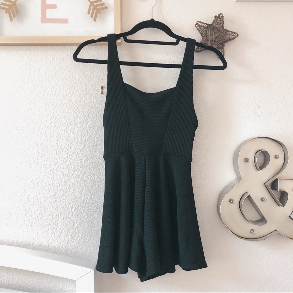 [NEW] URBAN OUTFITTERS black backless romper